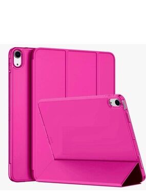 BUXTON iPad Case Swivel Magnetic Foldable Tablet Travel Cover PINK Faux Leather